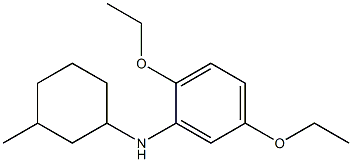 2,5-diethoxy-N-(3-methylcyclohexyl)aniline Structure