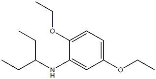 2,5-diethoxy-N-(pentan-3-yl)aniline 化学構造式