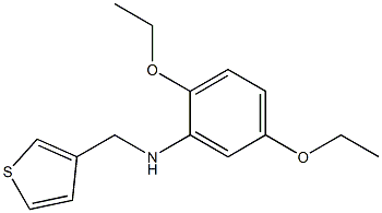 2,5-diethoxy-N-(thiophen-3-ylmethyl)aniline