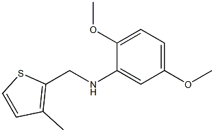 2,5-dimethoxy-N-[(3-methylthiophen-2-yl)methyl]aniline Struktur