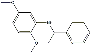 2,5-dimethoxy-N-[1-(pyridin-2-yl)ethyl]aniline Struktur