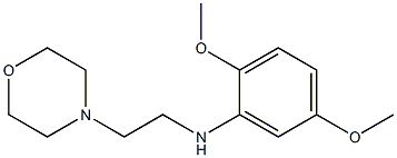 2,5-dimethoxy-N-[2-(morpholin-4-yl)ethyl]aniline 结构式