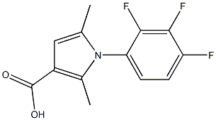 2,5-dimethyl-1-(2,3,4-trifluorophenyl)-1H-pyrrole-3-carboxylic acid Struktur
