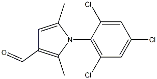 2,5-dimethyl-1-(2,4,6-trichlorophenyl)-1H-pyrrole-3-carbaldehyde Structure