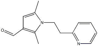 2,5-dimethyl-1-(2-pyridin-2-ylethyl)-1H-pyrrole-3-carbaldehyde,,结构式