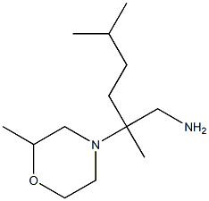 2,5-dimethyl-2-(2-methylmorpholin-4-yl)hexan-1-amine 化学構造式