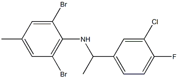 2,6-dibromo-N-[1-(3-chloro-4-fluorophenyl)ethyl]-4-methylaniline|