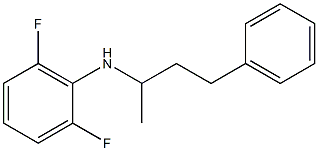 2,6-difluoro-N-(4-phenylbutan-2-yl)aniline 化学構造式