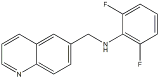 2,6-difluoro-N-(quinolin-6-ylmethyl)aniline Structure