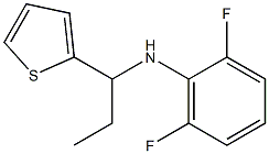 2,6-difluoro-N-[1-(thiophen-2-yl)propyl]aniline 结构式