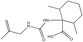 2,6-dimethyl-1-{[(2-methylprop-2-en-1-yl)carbamoyl]amino}cyclohexane-1-carboxylic acid|