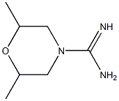 2,6-dimethylmorpholine-4-carboximidamide Structure