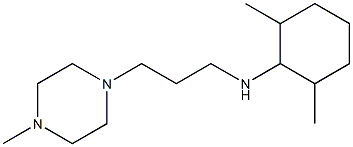 2,6-dimethyl-N-[3-(4-methylpiperazin-1-yl)propyl]cyclohexan-1-amine Struktur