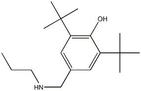 2,6-di-tert-butyl-4-[(propylamino)methyl]phenol Structure