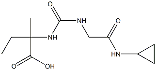  2-[({[2-(cyclopropylamino)-2-oxoethyl]amino}carbonyl)amino]-2-methylbutanoic acid