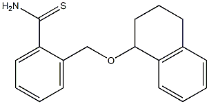 2-[(1,2,3,4-tetrahydronaphthalen-1-yloxy)methyl]benzenecarbothioamide,,结构式