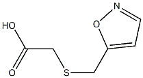 2-[(1,2-oxazol-5-ylmethyl)sulfanyl]acetic acid Struktur