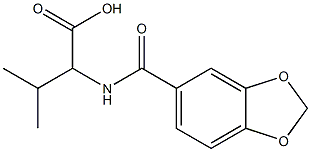 2-[(1,3-benzodioxol-5-ylcarbonyl)amino]-3-methylbutanoic acid