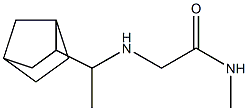 2-[(1-{bicyclo[2.2.1]heptan-2-yl}ethyl)amino]-N-methylacetamide,,结构式
