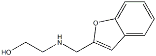 2-[(1-benzofuran-2-ylmethyl)amino]ethan-1-ol,,结构式