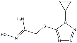 2-[(1-cyclopropyl-1H-1,2,3,4-tetrazol-5-yl)sulfanyl]-N'-hydroxyethanimidamide|