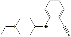 2-[(1-ethylpiperidin-4-yl)amino]benzonitrile Struktur