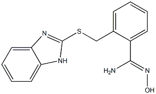 2-[(1H-1,3-benzodiazol-2-ylsulfanyl)methyl]-N'-hydroxybenzene-1-carboximidamide