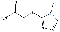 2-[(1-methyl-1H-1,2,3,4-tetrazol-5-yl)sulfanyl]ethanimidamide 结构式