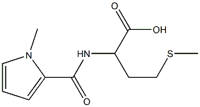 2-[(1-methyl-1H-pyrrol-2-yl)formamido]-4-(methylsulfanyl)butanoic acid Struktur