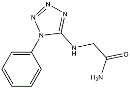 2-[(1-phenyl-1H-1,2,3,4-tetrazol-5-yl)amino]acetamide 结构式