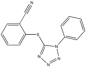 2-[(1-phenyl-1H-1,2,3,4-tetrazol-5-yl)sulfanyl]benzonitrile Structure