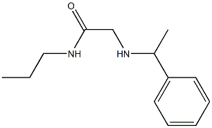 2-[(1-phenylethyl)amino]-N-propylacetamide,,结构式