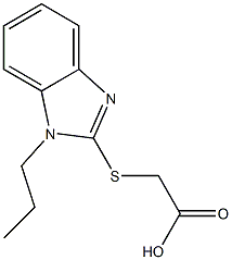 2-[(1-propyl-1H-1,3-benzodiazol-2-yl)sulfanyl]acetic acid Structure