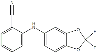 2-[(2,2-difluoro-2H-1,3-benzodioxol-5-yl)amino]benzonitrile