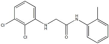 2-[(2,3-dichlorophenyl)amino]-N-(2-methylphenyl)acetamide 结构式