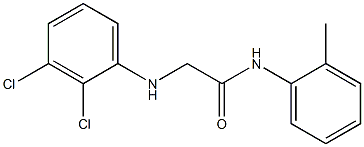 2-[(2,3-dichlorophenyl)amino]-N-(2-methylphenyl)acetamide Structure