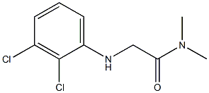 2-[(2,3-dichlorophenyl)amino]-N,N-dimethylacetamide 化学構造式