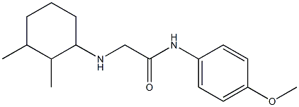 2-[(2,3-dimethylcyclohexyl)amino]-N-(4-methoxyphenyl)acetamide