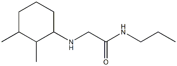 2-[(2,3-dimethylcyclohexyl)amino]-N-propylacetamide|