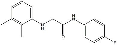 2-[(2,3-dimethylphenyl)amino]-N-(4-fluorophenyl)acetamide 化学構造式