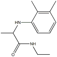 2-[(2,3-dimethylphenyl)amino]-N-ethylpropanamide 化学構造式