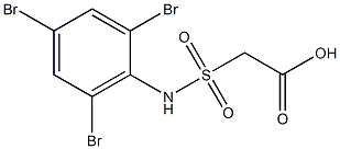2-[(2,4,6-tribromophenyl)sulfamoyl]acetic acid Structure