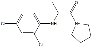 2-[(2,4-dichlorophenyl)amino]-1-(pyrrolidin-1-yl)propan-1-one Structure