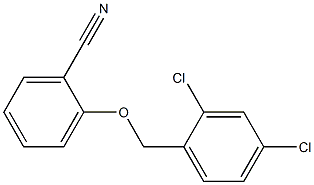 2-[(2,4-dichlorophenyl)methoxy]benzonitrile Structure