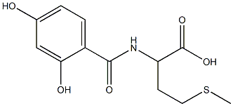 2-[(2,4-dihydroxybenzoyl)amino]-4-(methylthio)butanoic acid