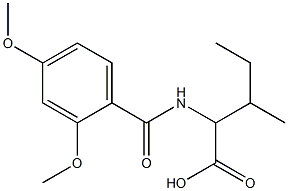2-[(2,4-dimethoxyphenyl)formamido]-3-methylpentanoic acid Structure