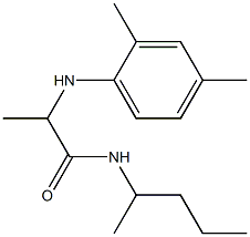 2-[(2,4-dimethylphenyl)amino]-N-(pentan-2-yl)propanamide 结构式