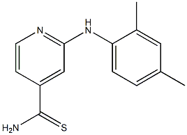 2-[(2,4-dimethylphenyl)amino]pyridine-4-carbothioamide 结构式