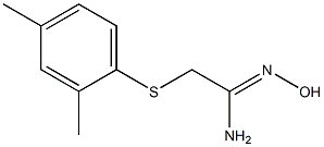 2-[(2,4-dimethylphenyl)sulfanyl]-N'-hydroxyethanimidamide,,结构式