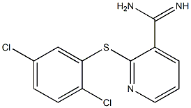 2-[(2,5-dichlorophenyl)sulfanyl]pyridine-3-carboximidamide Structure